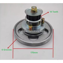 Conjunto de rolos de correia de 170 mm para o operador da porta do elevador Hyundai STVF7